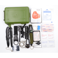 32 pcs Emergency Survival Kit and the first aid kit Professional Tactical Defense Equipment Tool for camping